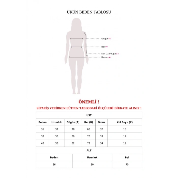 Eteği Yırtmaçlı Sandy Crop Takım -Siyah