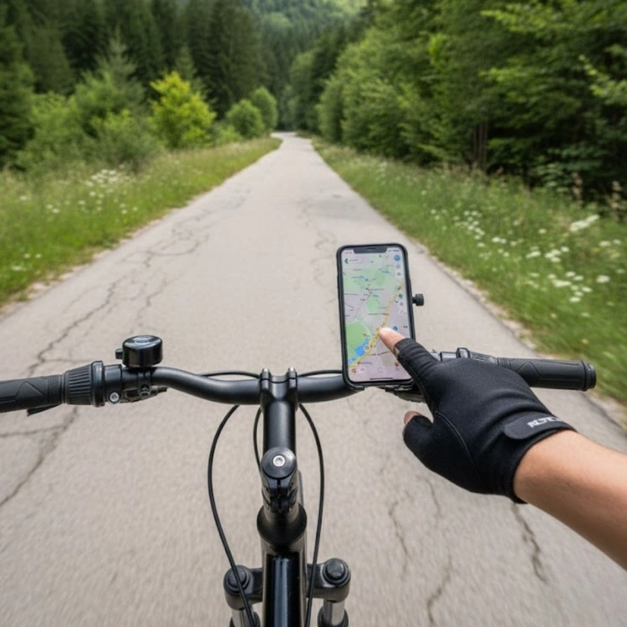 Evrensel Motosiklet Telefon Tutucu – Kaymaz, Kilitlenebilir Güvenli Tutuşlu, 360° Ayarlanabilir Gidon Bağlantılı Akıllı Telefon Aparatı (4940)