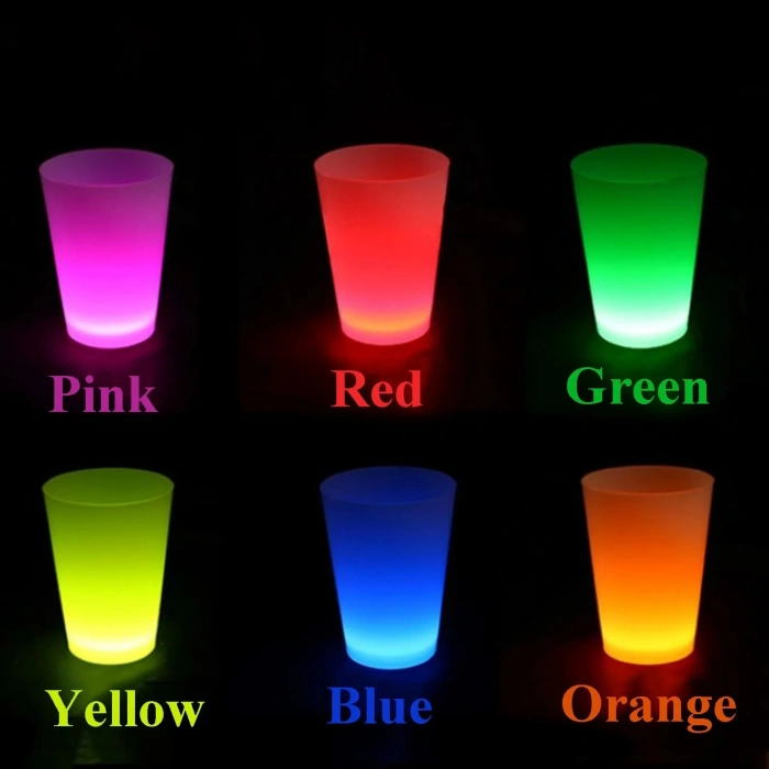 Glow Partisi Bardakları 6 Renk 6 Adet 1.5 oz 4.5 x 6.5 cm (4940)
