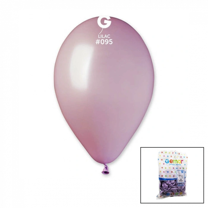 GM-110-95 METALİK - LİLA BALON 11&apos;&apos; - 28CM - 100 PARÇA (4940)