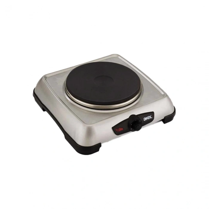 GÜMÜŞ TEK GÖZLÜ MİNİ ELEKTRİKLİ OCAK 1500W AYARLANABİLİR TERMOSTAT ISITICI YÜZEY = 18CM AP-516 (4940)