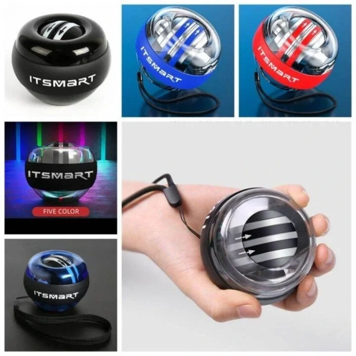 Gyro Ball El Bilek Egzersiztopu Otomatik Jiroskop Kol Kuvvet Spor Ekipmanı (4940)