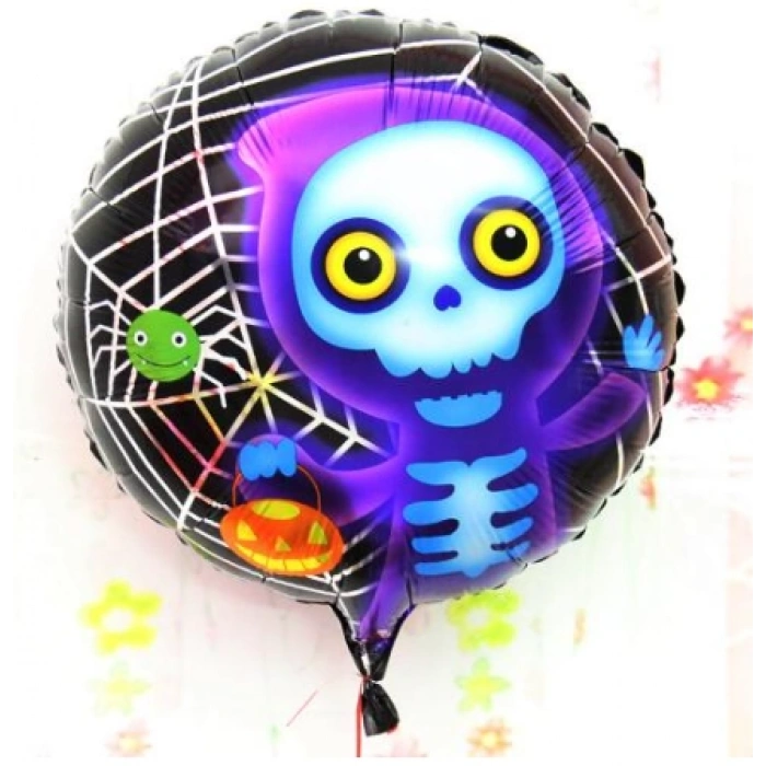 Halloween İskelet Hayalet Folyo Balon 18 inç (4940)