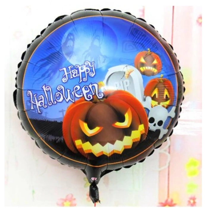 Happy Halloween Balkabağı Folyo Balon 18 inç (4940)