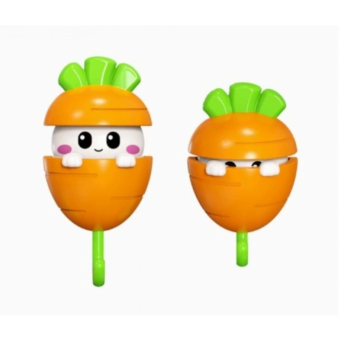 Havuç Tasarımlı Otomatik Açılan Yapışkanlı Askı (4940)