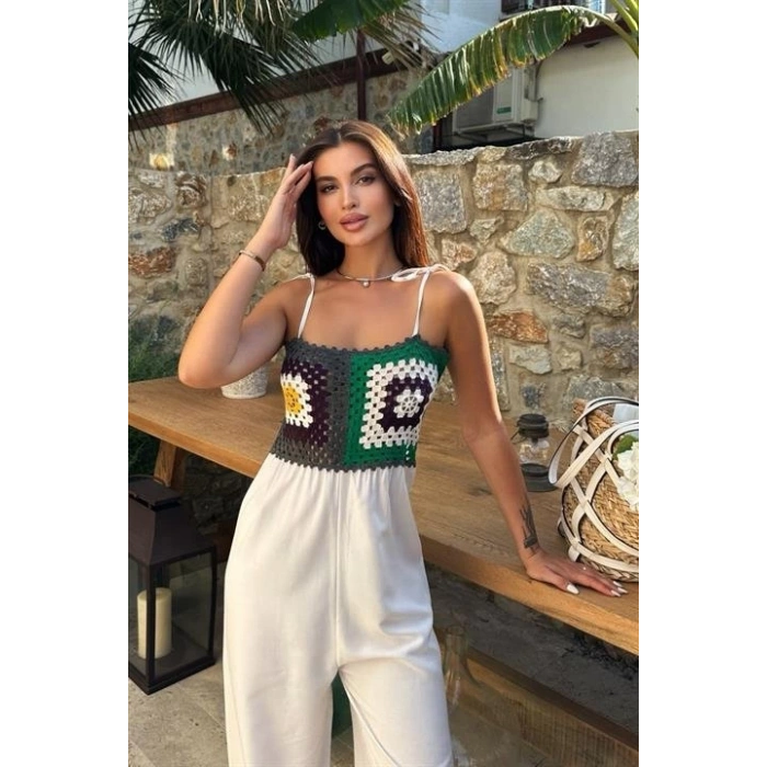 Jasmin Süzüneli Keten Tulum 1280-08