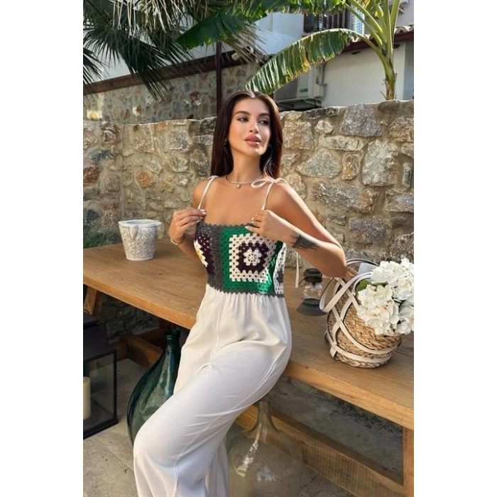 Jasmin Süzüneli Keten Tulum 1280-08