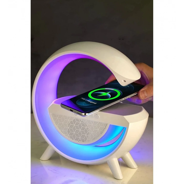 Kablosuz, Usb Bağlantılı, Ekstra Uzun Pil Ömürlü, 7 Renk Seçenekli Ambiyans Işığı,Telefon Şarj Standı BT2301 (4940)