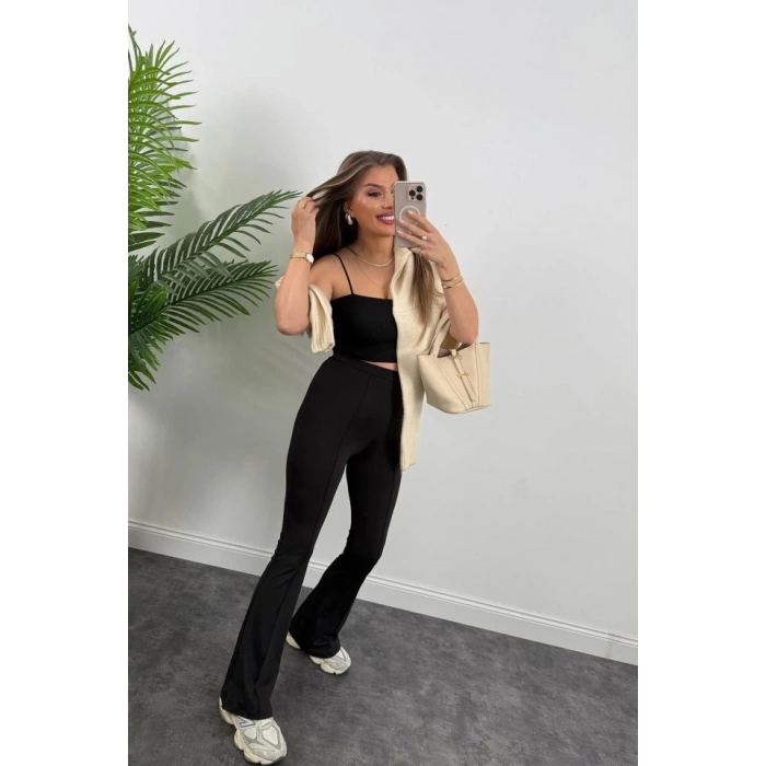 Kadın Amazon Kumaş çımalı Tayt