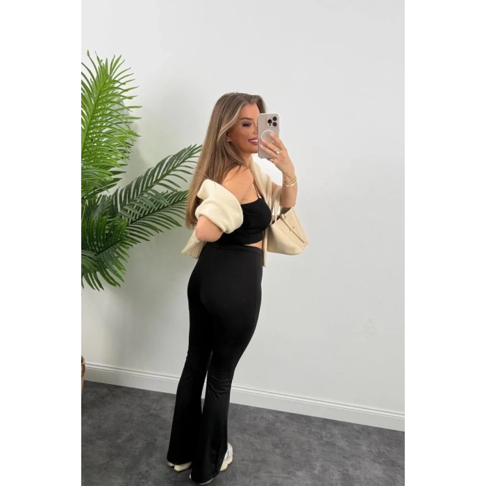 Kadın Amazon Kumaş çımalı Tayt