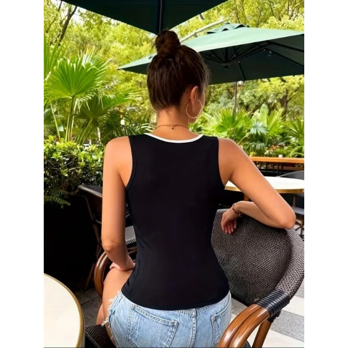 Kadın Askılı Kalp V Yakalı Dalgıç Bluz