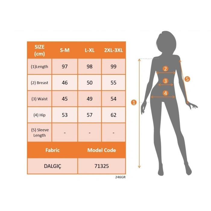 Kadın Askılı Yuvarlak Yakalı Yaprak Desenli Dalgıç Elbise