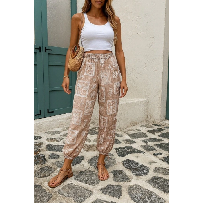 Kadın Desenli Süprem Pantolon