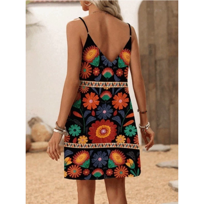 Kadın Ip Askılı V Yakalı Süprem Elbise