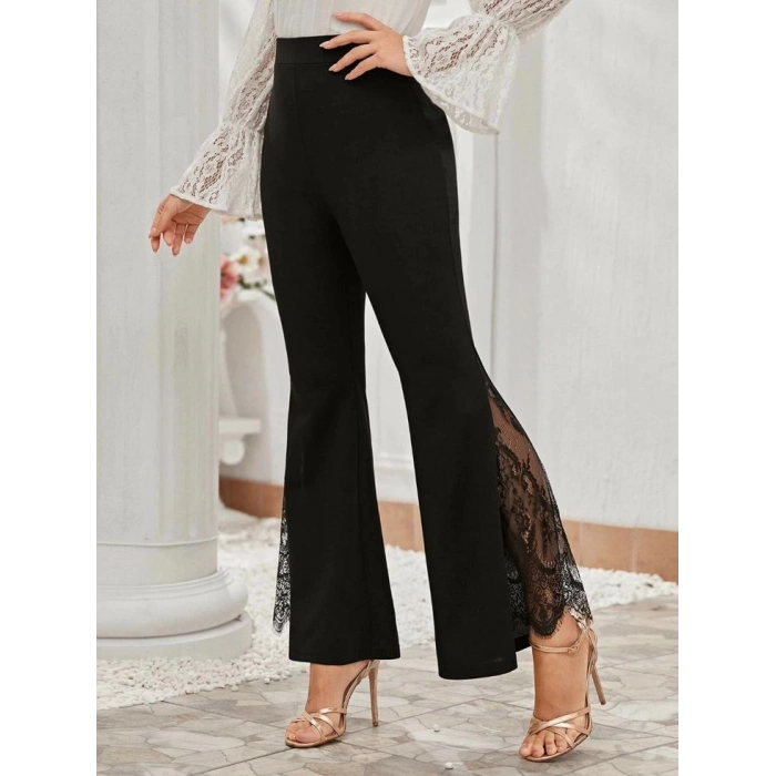 Kadın Ispanyol Paçadantel Detay Dalgıç Tayt