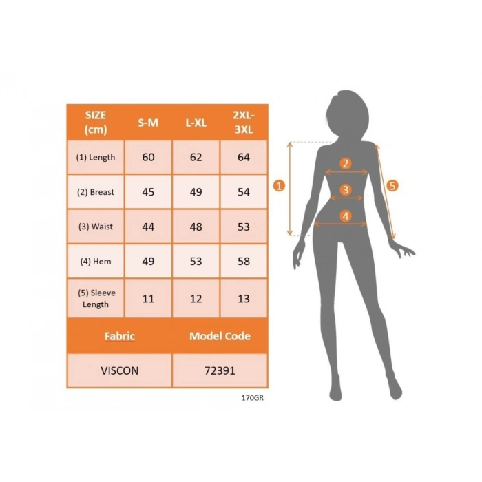 Kadın Kısa Fırfırlı Kol Yuvarlak Yakalı Transparan Detaylı Viskon Bluz