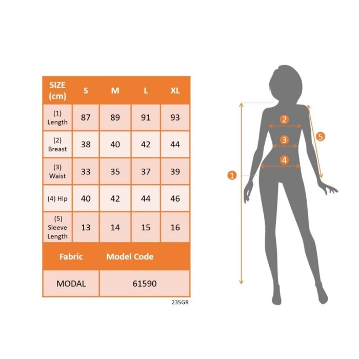 Kadın Kısa Kap Kollu Bisiklet Yaka Belden Bağlamalı Modal Mini Elbise