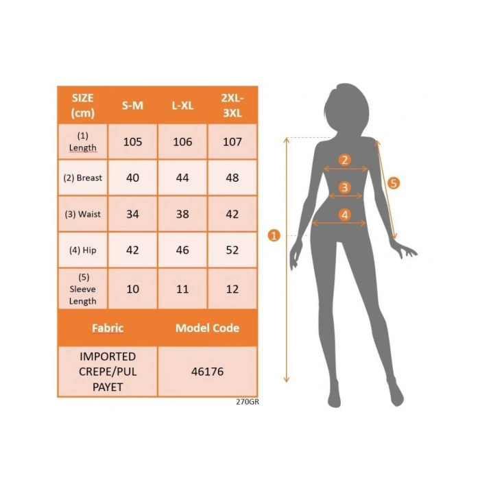 Kadın Kısa Kollu Kruvaze Yakalı ışıltı Detaylı Midi Ithal Krep Elbise