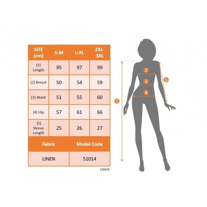 Kadın Kısa Kollu önden Düğmeli Ithal Keten Elbise