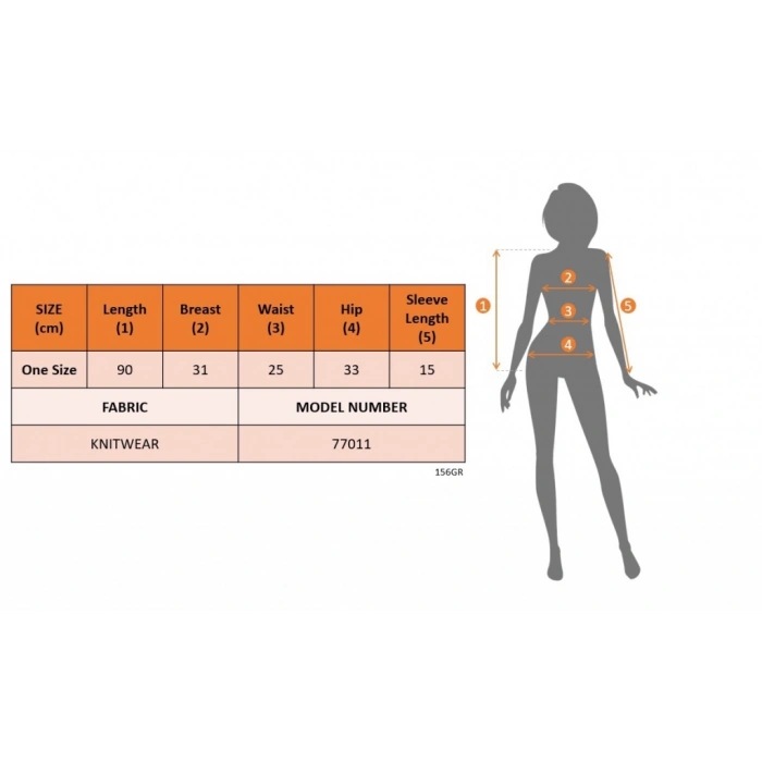 Kadın Kısa Kollu V Yaka Fitilli Triko Elbise