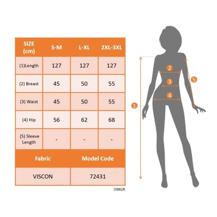 Kadın Kısa Kollu V Yakalı Etnik şerit Detaylı Uzun Viskon
