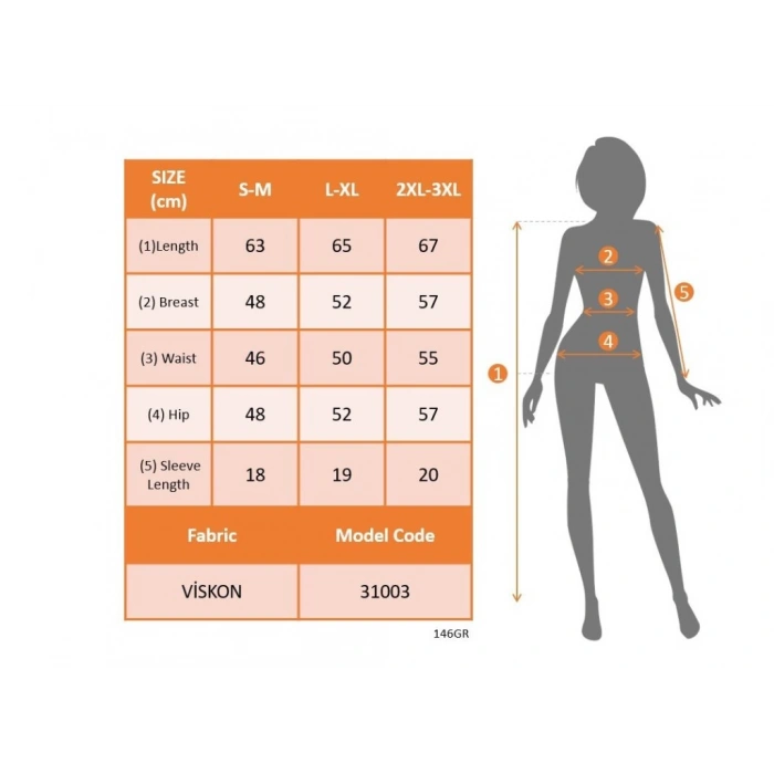 Kadın Kısa Kollu V Yakalı Viskon Bluz
