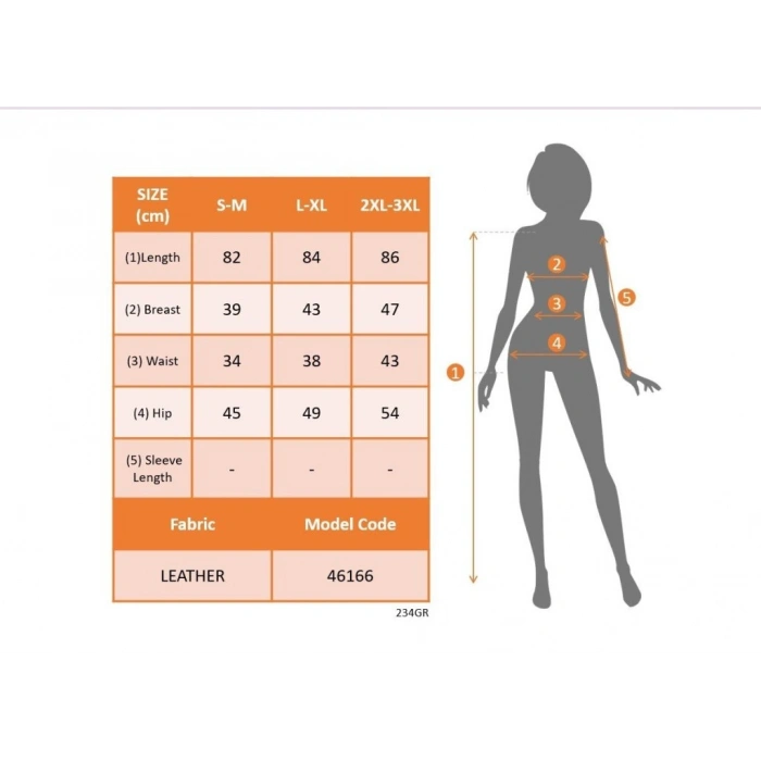 Kadın Kolsuz Balıkçı Yaka önden Fermuarlı Kısa Deri Elbise