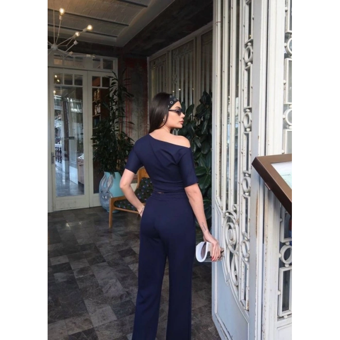 Kadın Kuşgözlü Düşük Omuz Takım