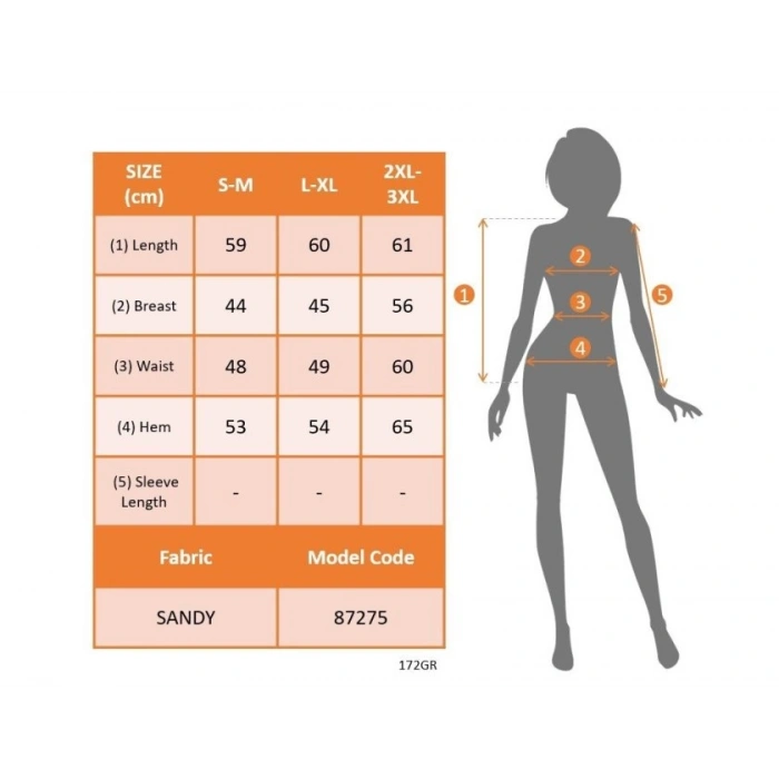 Kadın Omuzlardan Açık Zincir Halka Detaylı Sandy Bluz