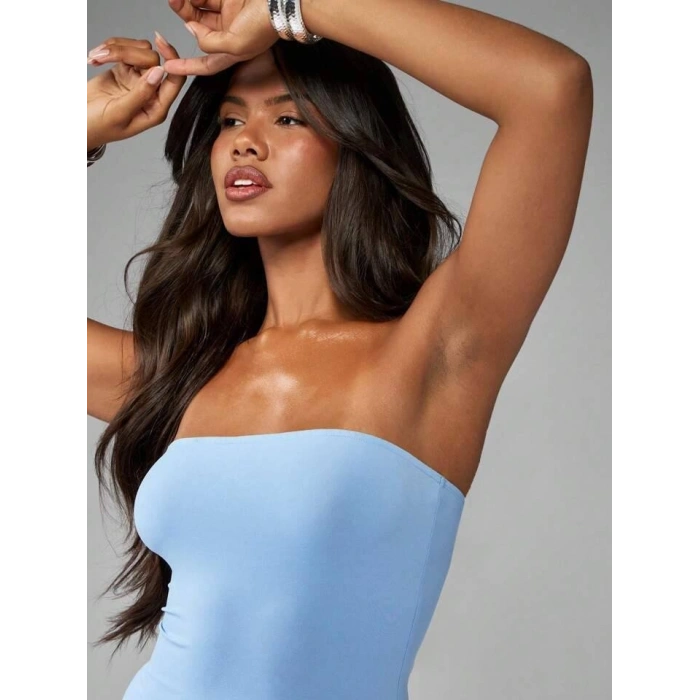 Kadın Straplez Mini Elbise