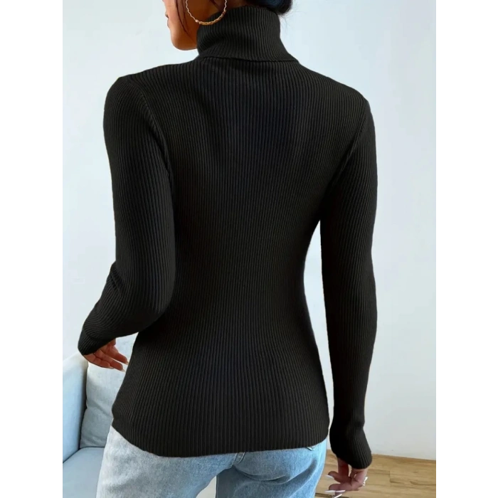 Kadın Uzun Kollu Balıkçı Yaka Kaşkorse Bluz