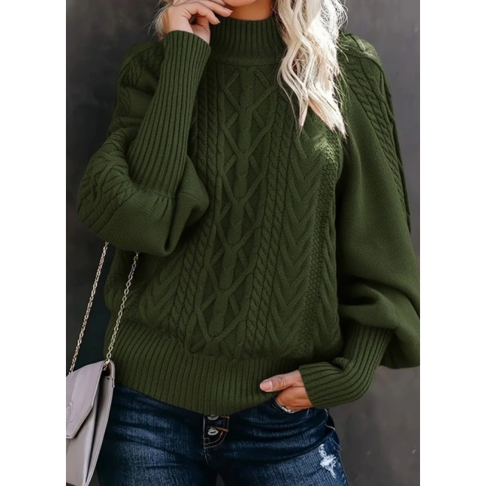 Kadın Uzun Kollu Balıkçı Yaka Triko Kazak