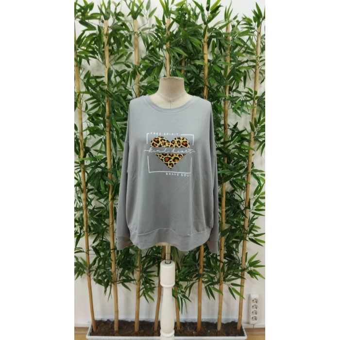 Kadın Uzun Kollu Bisiklet Yaka Desenli Viskon Iki Iplik Bluz