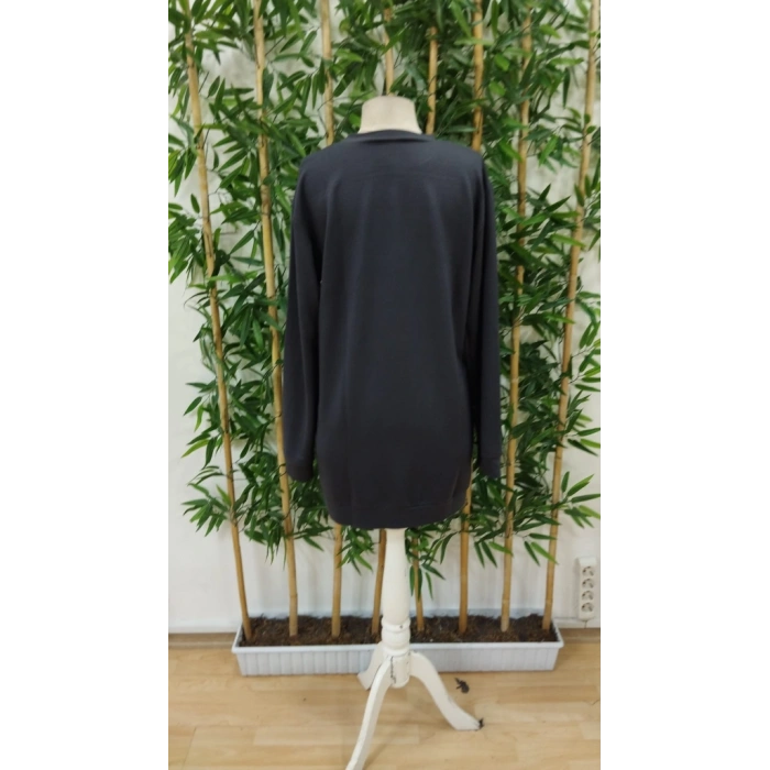 Kadın Uzun Kollu Bisiklet Yaka Kalp Desenli Kısa Viskon Elbise