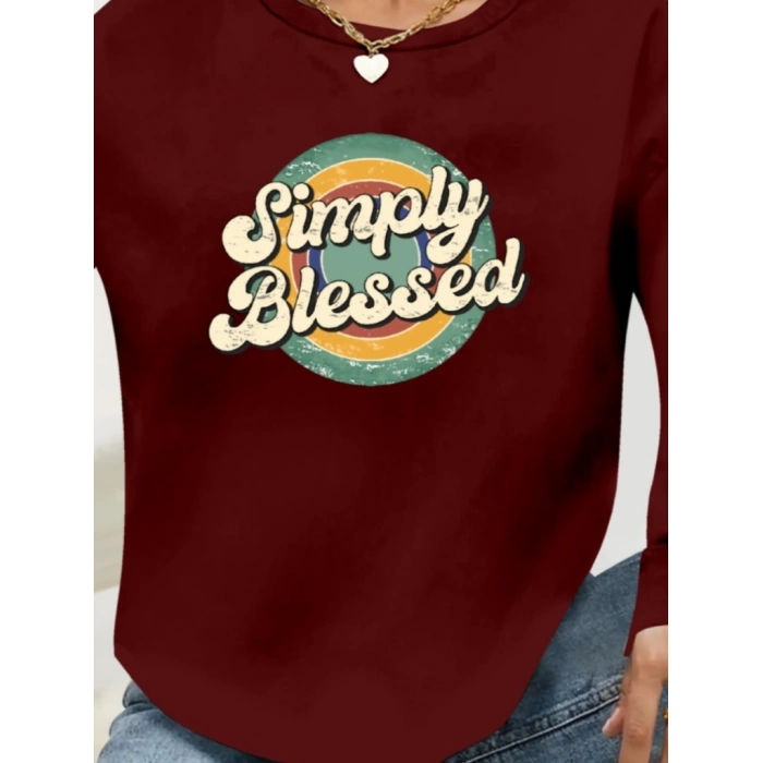 Kadın Uzun Kollu Bisiklet Yaka Viskon Iki Iplik Bluz