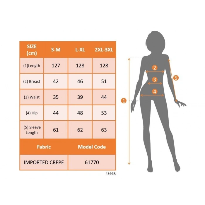Kadın Uzun Kollu Kalp Yakalı Asimetrik Kesim Detaylı Ithal Krep Uzun Elbise