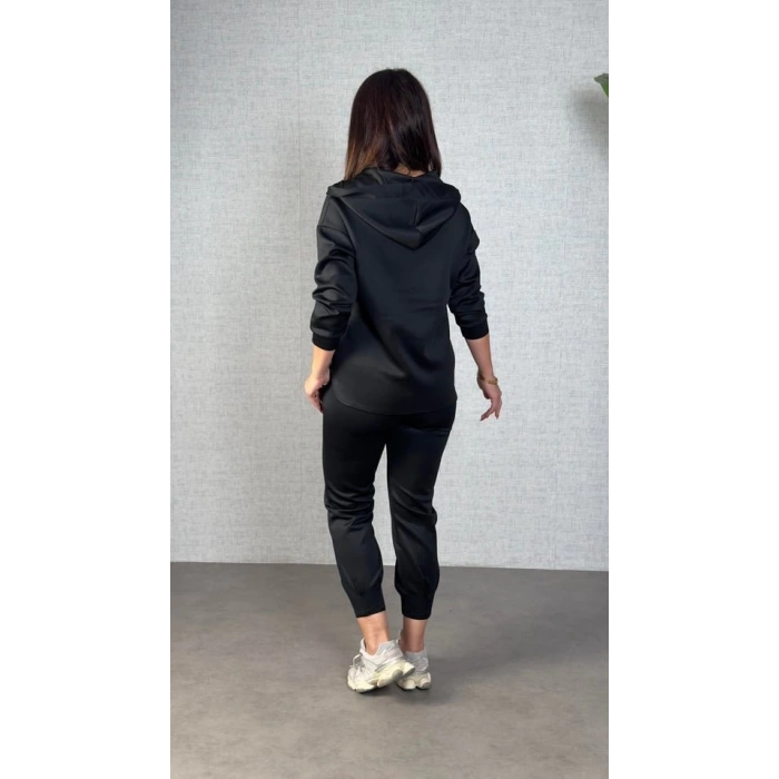 Kadın Uzun Kollu Kapüşonlu Ikili Takım