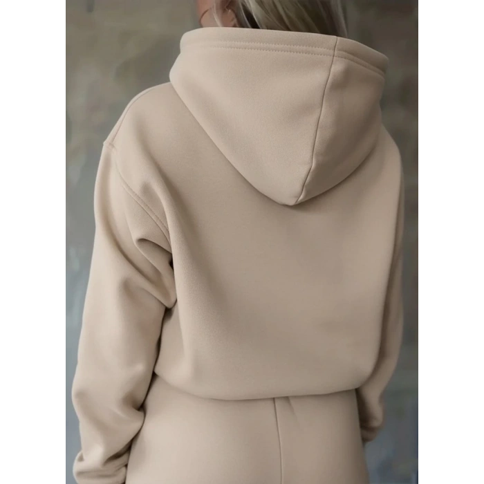 Kadın Uzun Kollu Nope Baskılı Beli Ribanalı Ikili Takım