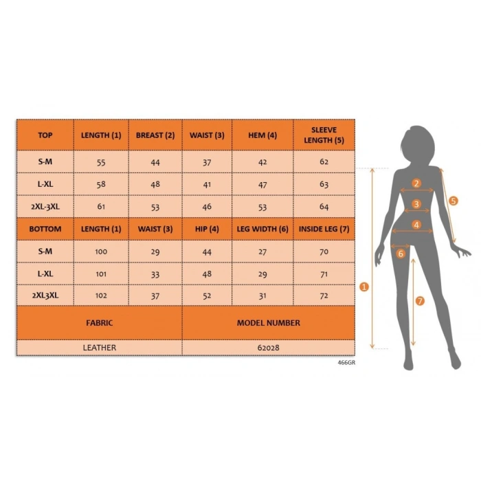 Kadın Uzun Kollu önden Fermuarlı Kısa Deri Ceket Ve Pantolon Ikili Takım