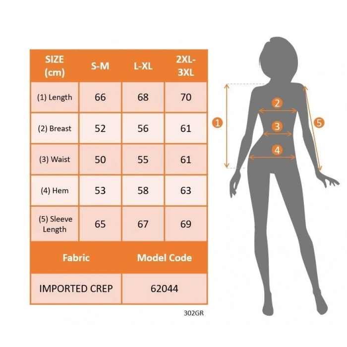 Kadın Uzun Kollu V Hakim Yakalı Desenli Ithal Krep Bluz