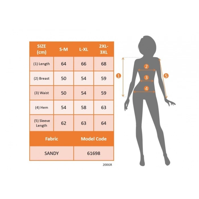 Kadın Uzun Kollu V Yakalı Kolları Ispanyol Detayı Sandy Bluz