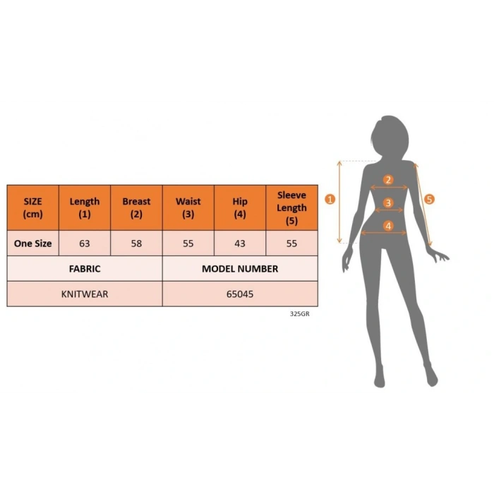 Kadın Uzun Kollu V Yakalı Triko Bluz