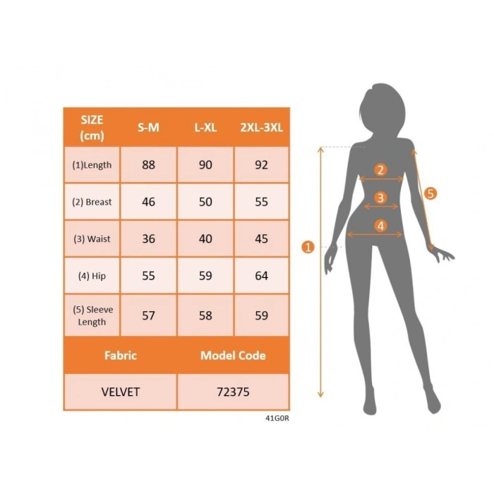 Kadın Uzun Kollu Yakası Açık Fırfırlı Taşlı Mini Kadife Elbise