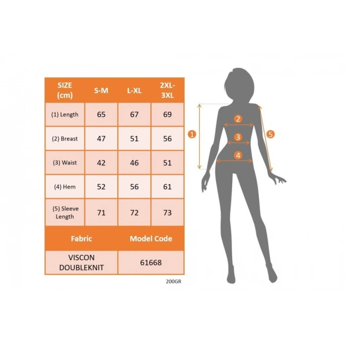 Kadın Uzun Kollu Yarı Balıkçı Yaka önü Nervürlü Viskon Iki Iplik Bluz