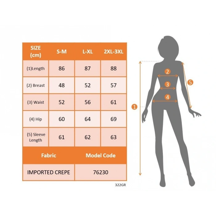 Kadın Uzun Kollu Yuvarlak Yaka Mini Ithal Krep Elbise