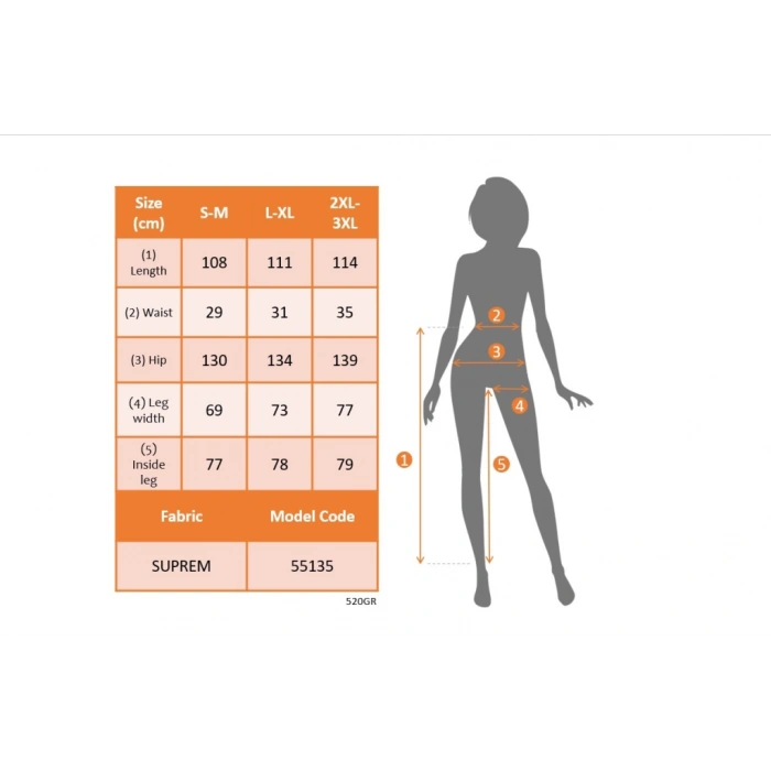 Kadın Yüksek Bel Beli Lastikli Desenli Geniş Paçalı Süprem Pantolon