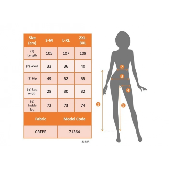 Kadın Yüksek Bel Cepli Cırt Kapama Janjan Krep Pantolon