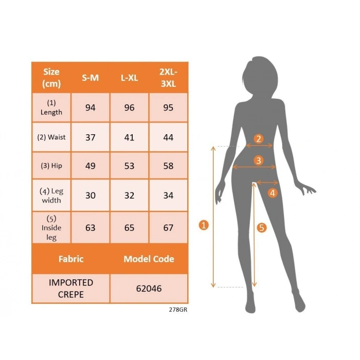 Kadın Yüksek Bel Cepli Paça Ağzı Pile Detaylı Ithal Krep Pantolon