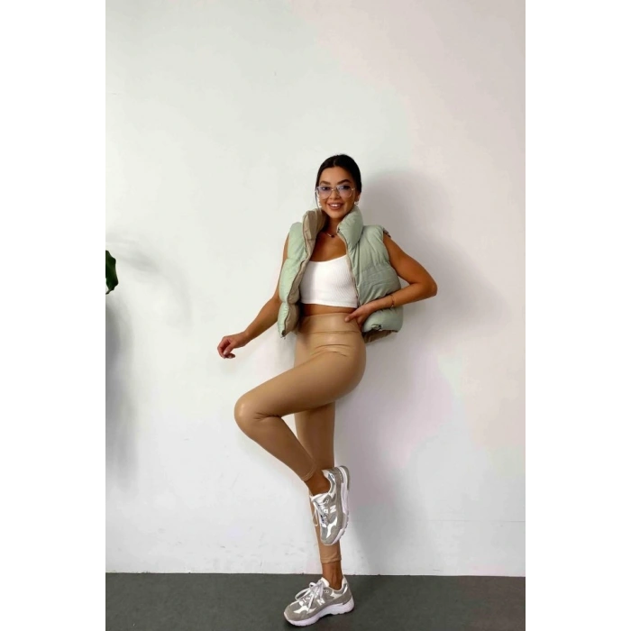 Kadın Yüksek Bel Içi şardonlu Fırsat ürün Toparlayıcı Tayt