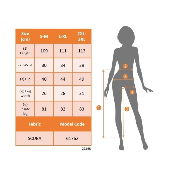 Kadın Yüksek Bel İspanyol Paçalı Yanlardan şerit Detaylı Dalgıç Tayt Pantolon